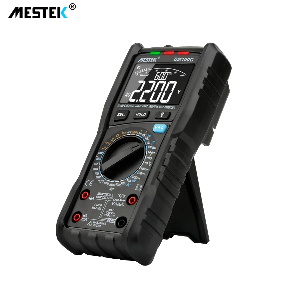 Цифровой мультиметр MESTEK DM100C высокоскоростной умный двухъядерный с аналоговой
