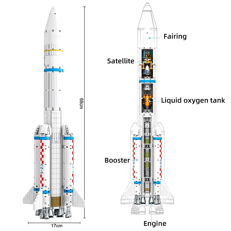 Конструктор космическая станция SEMBO ракета городской корабль роккетная модель