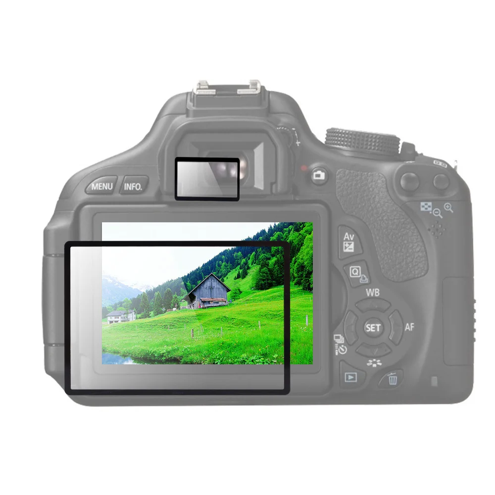GGS Andoer Оптическое стекло DSLR камера ЖК-экран протектор для Canon Rebel T4i 650D камера