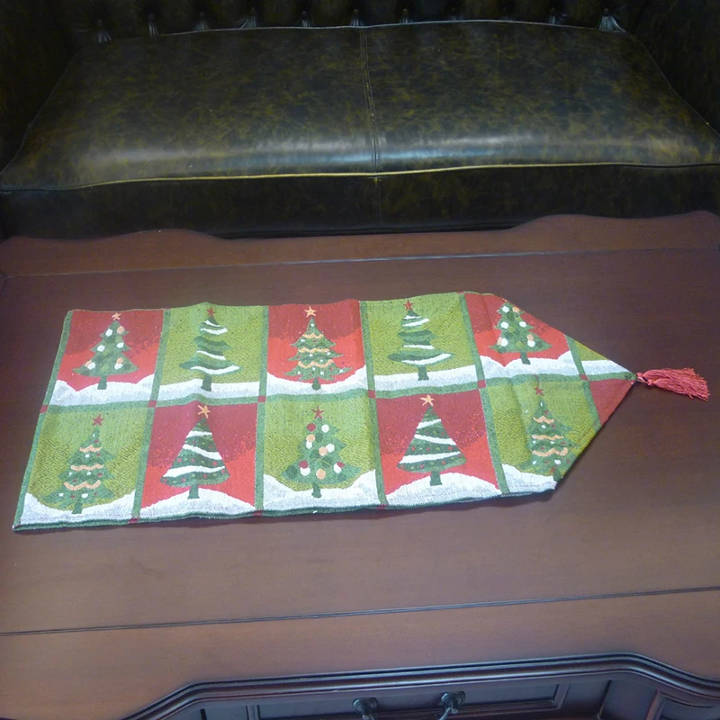 35x175 см рождественские льняные скатерти с буквенным принтом, вечерние скатерти для украшения дома