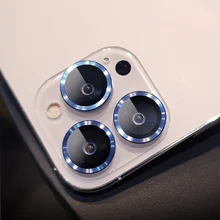 Nowa folia ochronna do iPhone 13 Pro Max osłona obiektywu do aparatu metalowy pierścień szklany do iPhone 13Pro osłona obiektywu aparatu tanie i dobre opinie NoEnName_Null Odporna na odciski palców Anti-Scratch CN (pochodzenie) Folia na tył