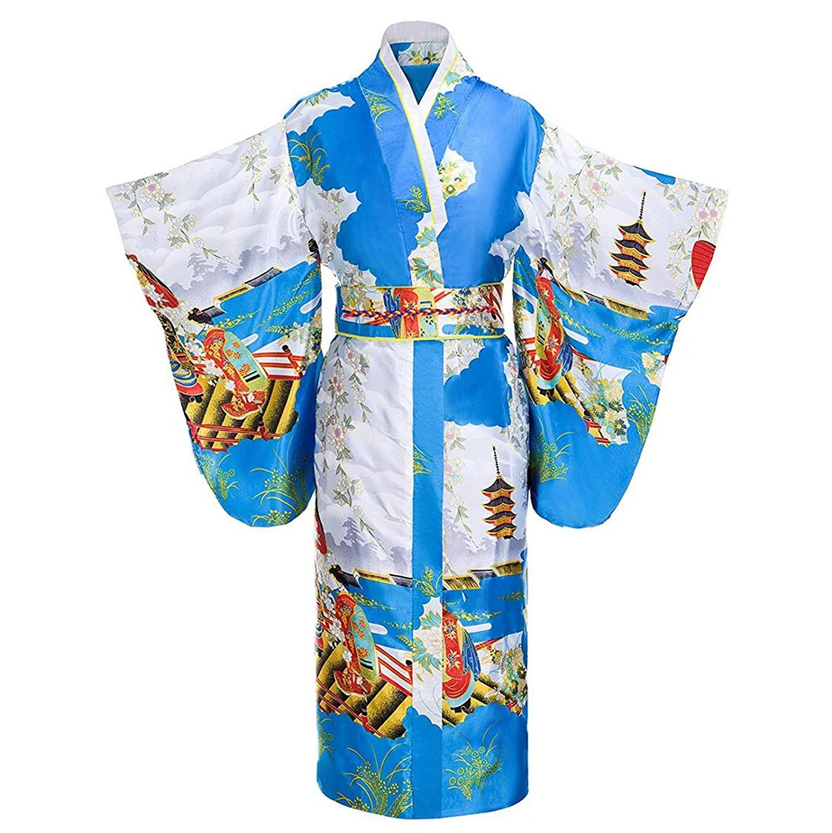 Yukata с Obitage, женская одежда для сна, халат, японское кимоно купальный халат, атласная Новинка, домашняя одежда, одежда для выступлений