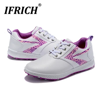 

New Luxury Women Golf Shoes Brand Designer Shoes Golf Ladies Shoes Free Shipping Comfortable Big Girls Leather Golf Shoe Sneaker