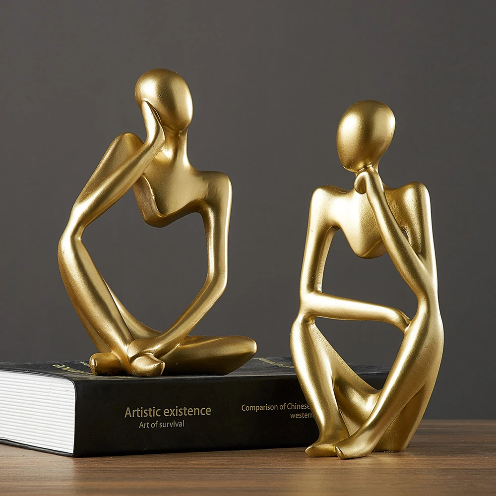 

Abstract Character Creative Resin Model Kit Home Decoration Living Room Study Office Art Model Home Decoration Accessories