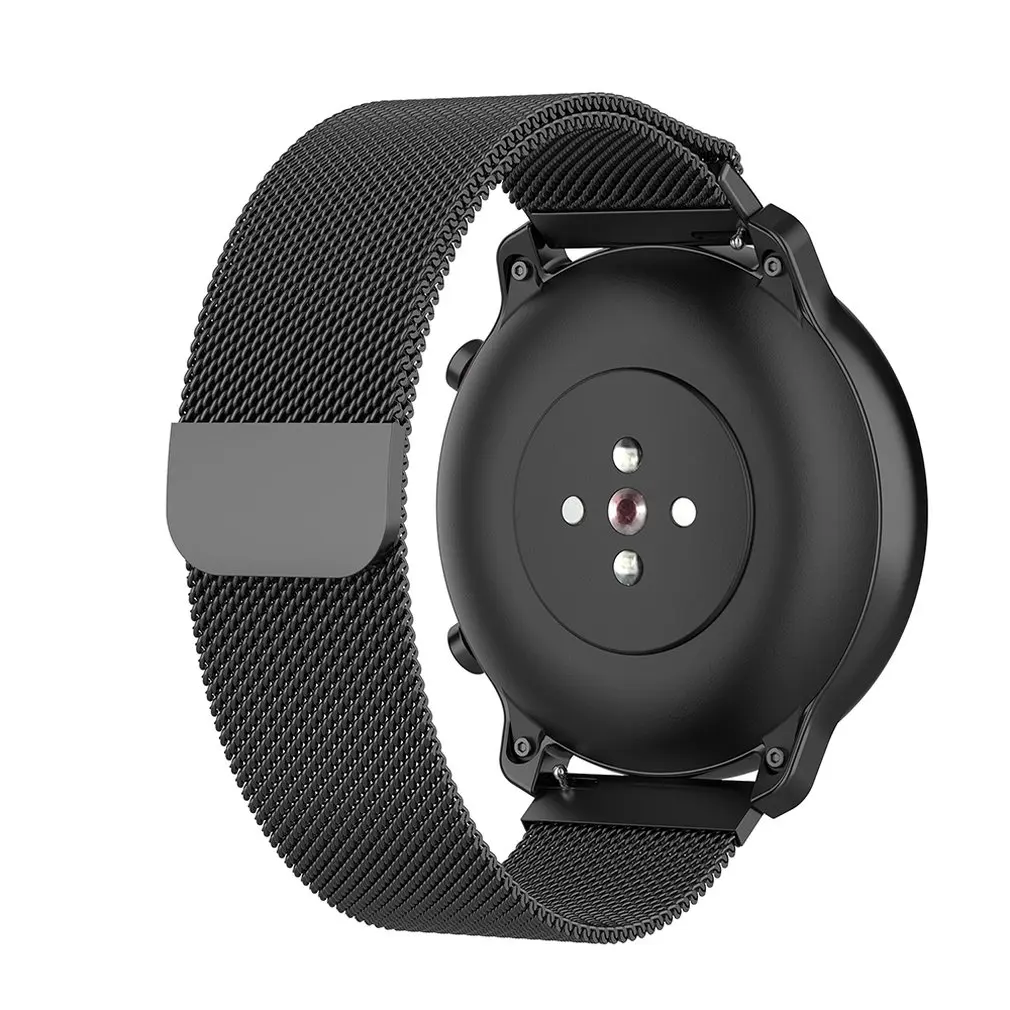 Сменные часы ремешок на запястье для Huami AMAZFIT GTR Смарт часы 42 мм Новая мода нержавеющая сталь