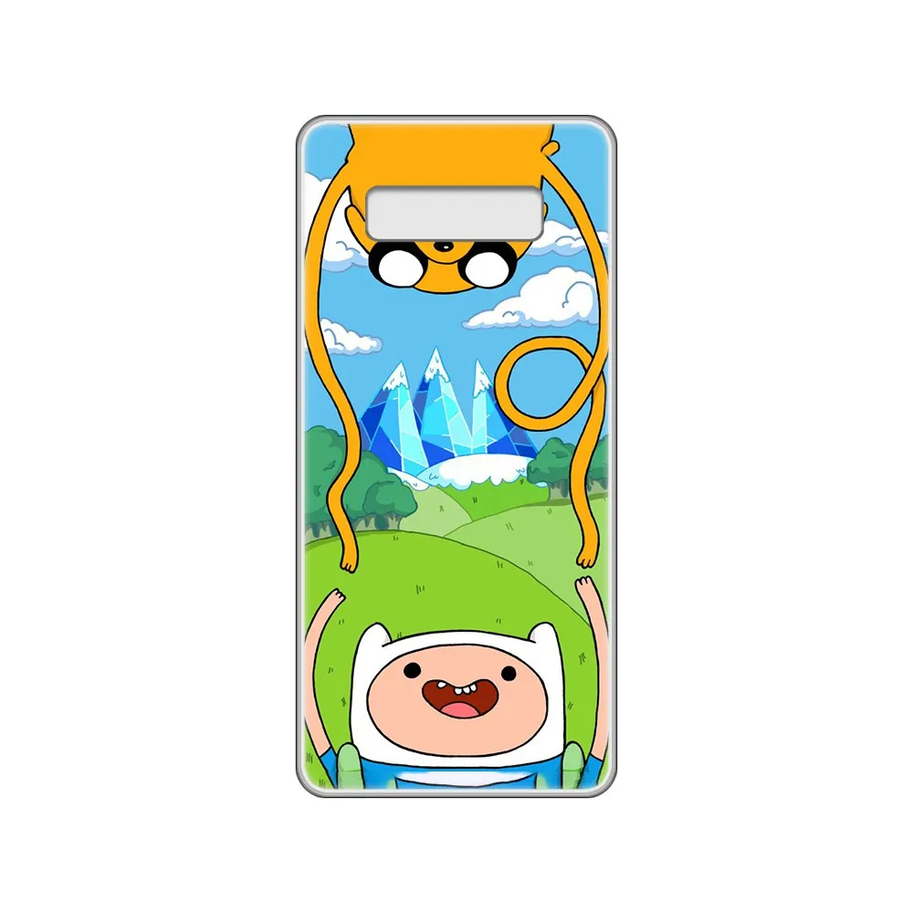 Прозрачный чехол для телефона Adventure Time с Финном и Джейком SamSung Galaxy S 7 8 9 10 11 20 a 20e 50 51