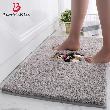 

Bubble Kiss Home Absorbent Bathroom Mat Imitation Cashmere Soft Carpets For Living Room Bedroom Floor Rug Wear-Resistant Doormat