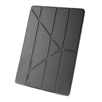

Tablet Protection Multifunctional Foldable Smart Cover for iPad Pro 2020 TPU Silicone Back Cover (Black)