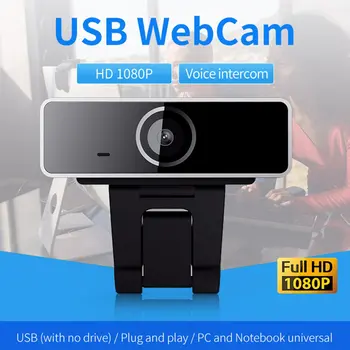 

HD 1080P Webcam Mini Computer PC WebCamera with USB Plug Rotatable Cameras for Live Broadcast Video Calling Conference Work