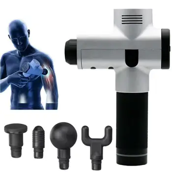 

US/EU/UK/AU Plug　Tissue Massage Gun Muscle Massager Muscle Pain Management Body Massager Clear Lactic Acid After Exercise