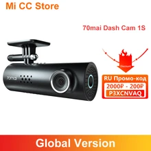 70mai cámara de salpicadero 1S voz en Inglés Control 70 Mai Cámara inteligente para automóviles noche Version130 grado 1080P Wifi coche DVR grabadora de disco
