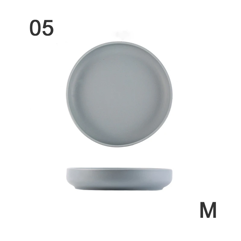05 Креативная Европейская посуда для дома, кухни, пасты, чаша для салата, Керамическая пиала для риса, подходит для злаков. Набор столовых приборов для супа и фруктов - Цвет: 05