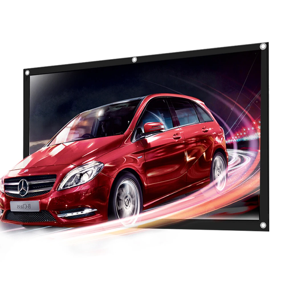 Проекционный экран Poner Saund 100 дюймов 16:9 складной HD светодиодный уличный