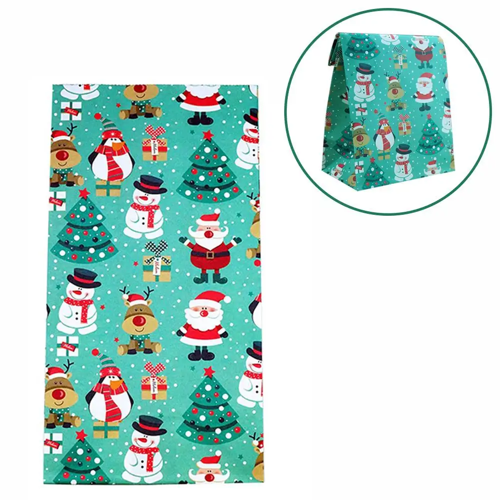 

New Year 2020 Christmas Box Wedding Dragees Santa Snowman Bear Elk Penguin Gift Bag Puoch Christmas Candy Bar Xmas Gift Bag