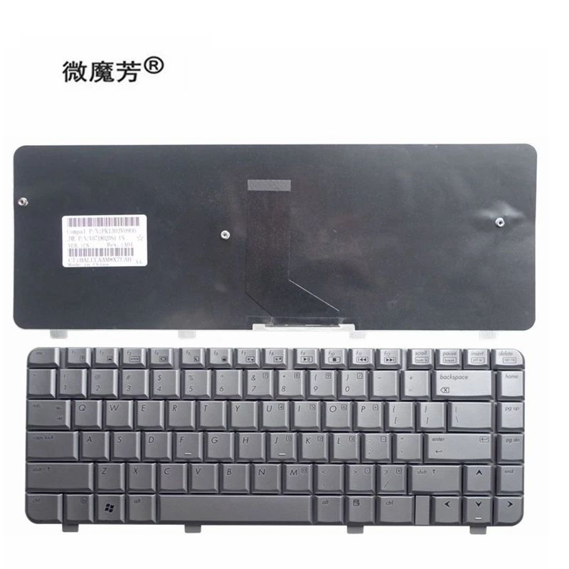 Свяжитесь с нами для hp павильон DV4-1000 DV4-1103TX DV4-1020 1428 DV4-1100 английская Клавиатура ноутбука черный или серебристый цвет