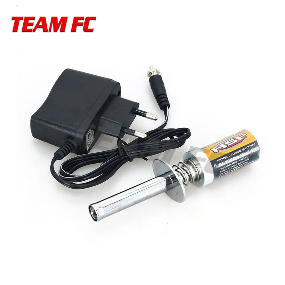 Hsp Rc Nitro 1.2 V 1800 Mah Isi Ulang Glow Plug Starter Igniter Ac Charger Untuk Gas Mesin Nitro Power 1/10 1/8 Rc Mobil|Parts & Aksesoris| - Aliexpress