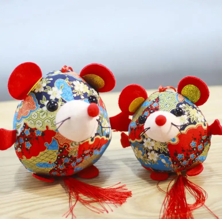 1 шт. милая крыса год талисман крысы плюшевая кукла в подарок Kawaii мультфильм