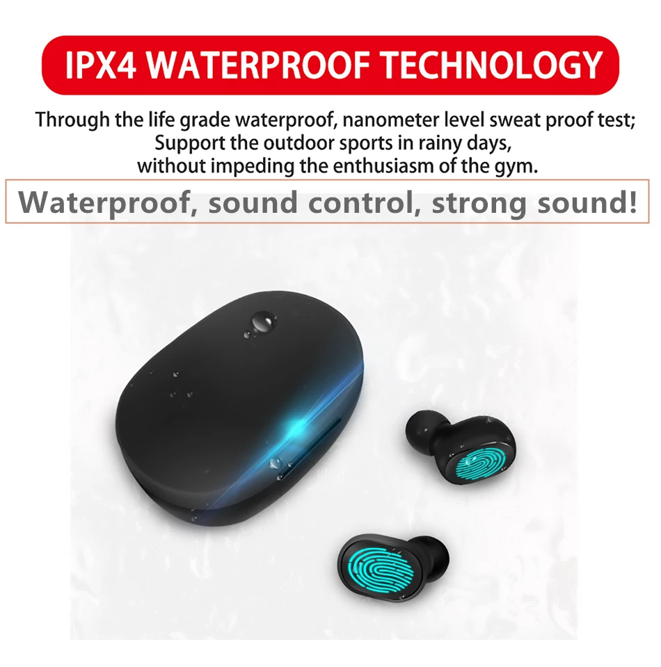 Беспроводные Bluetooth наушники 5 0 TWS Air Dots водонепроницаемые мини вкладыши