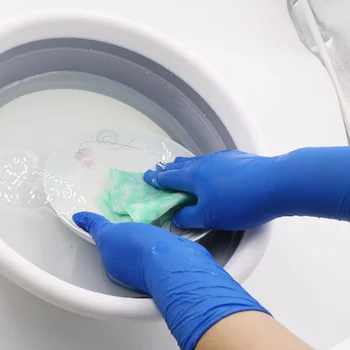 

50pcs Disposable Gloves Thicken Nitrile Gloves Latex Free Washable Powder Free Textured Longevity S M L Drop Shipping