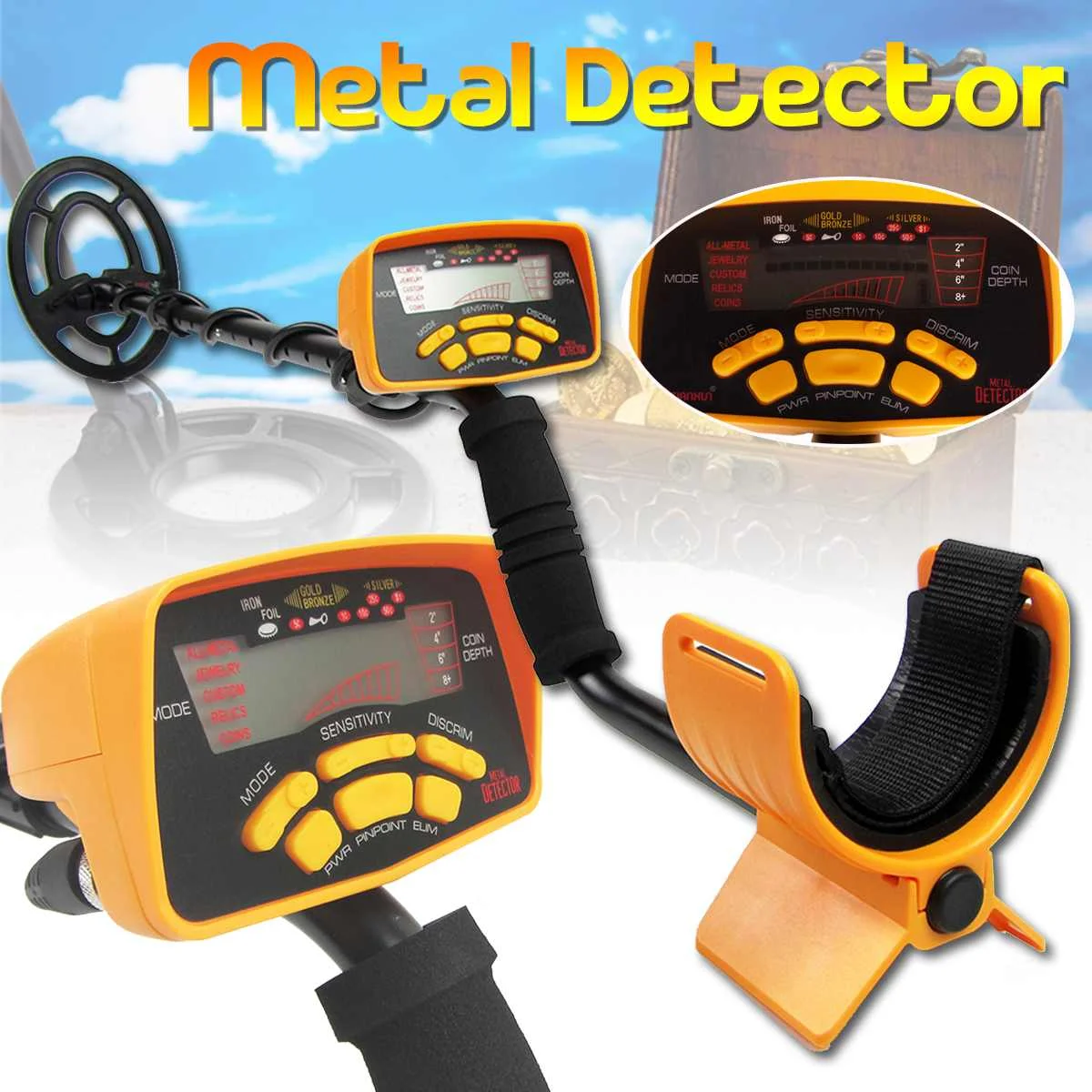 

NEW High sensitivity Professtional MD6250 Underground Treasure Detector Metal Treasure for Gold Digger Treasure Seeking Hunter