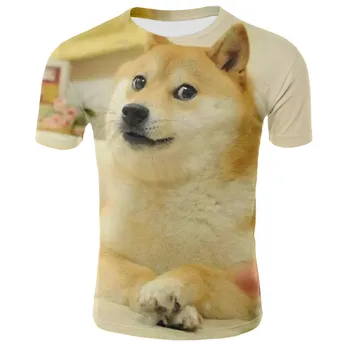 

Anime 3d print t shirt animal doge streetwear dog hunter men Women fashion t-shirt Harajuku Funny Streetwear