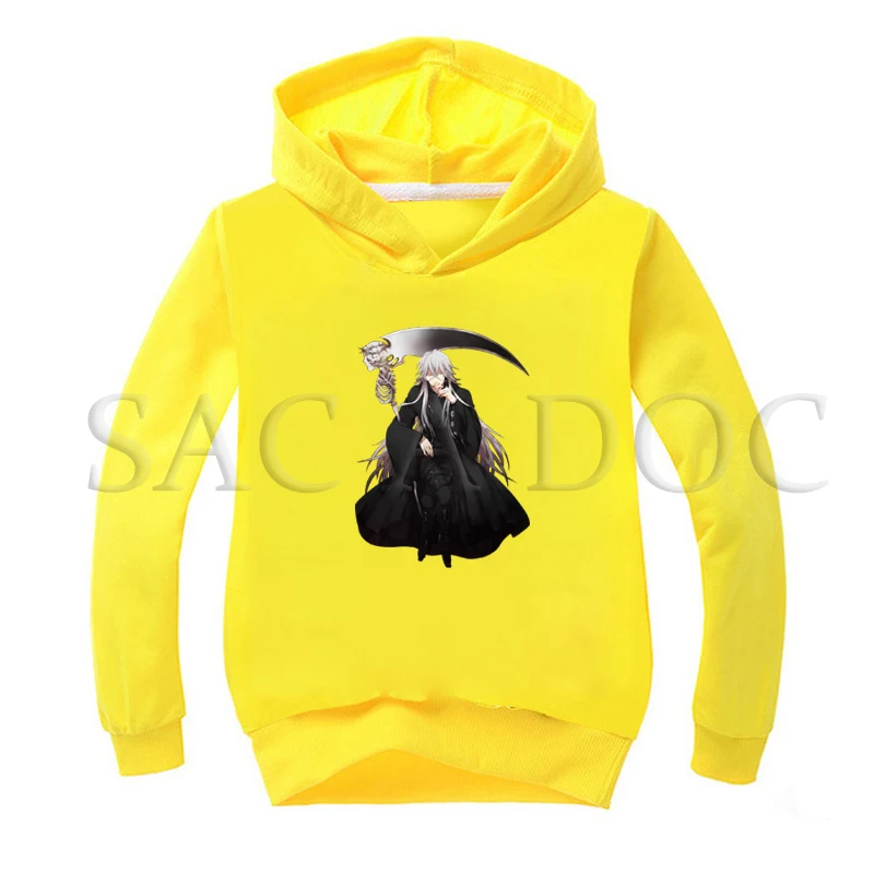Hoodies 14 Детский свитер; толстовки с капюшоном; сезон весна-осень; Одежда для маленьких девочек и мальчиков с принтом «Черный Дворецкий»; спортивная одежда; Повседневная хлопковая одежда; Moletom Infantil - Цвет: Hoodies 14