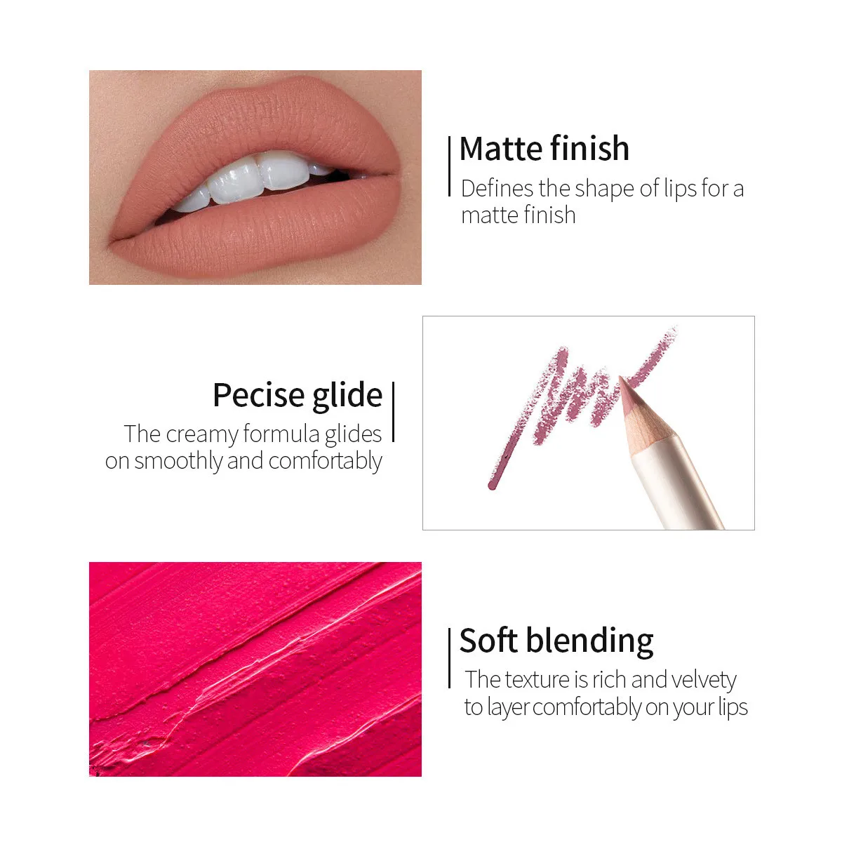 Матовая долговечная губная помада водостойкая Глянцевая Подводка для губ