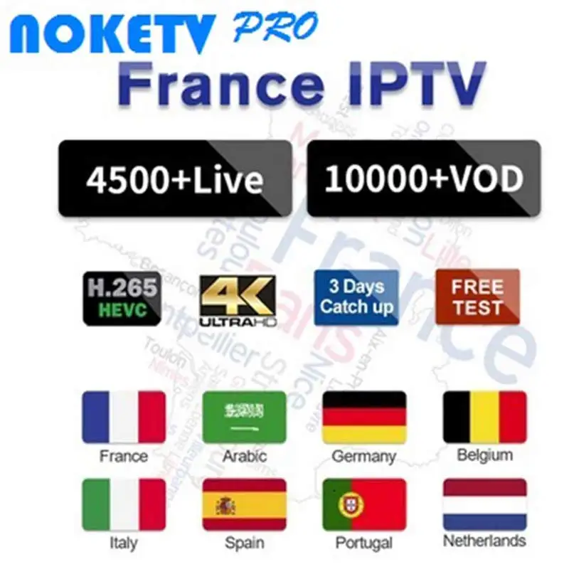 

NOKETV PRO IPTV Activation Code For TV Box 4500+Live/10000+VOD French,English,Arabic,Italian,German,Dutch Activation Code