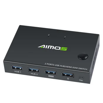

2 In 1 Splitter box USB Hub For Sharing Printer USB2.0 USB-B USB-A MAX 2W