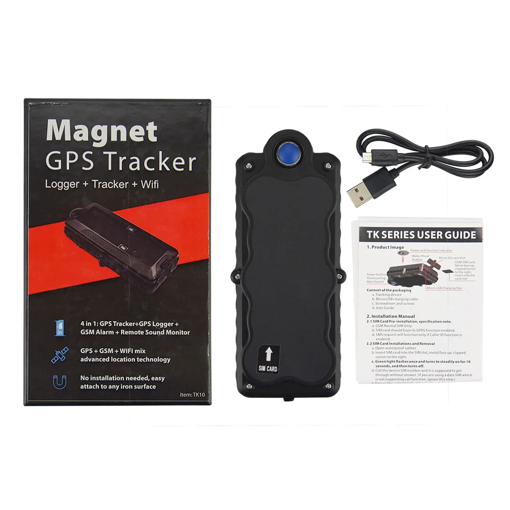 Super Magnet Gps Tracker For Tk10 Ipx7 10000mah Long Battery Rechargeable Sd Offline Data Logger - Gps Trackers - AliExpress