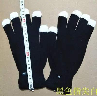 black fingertip Светодиодный светящийся перчатки красочные рабочие перчатки мигающие перчатки красная вспышка Finger Light Stage CD50 W02 - Цвет: black fingertip