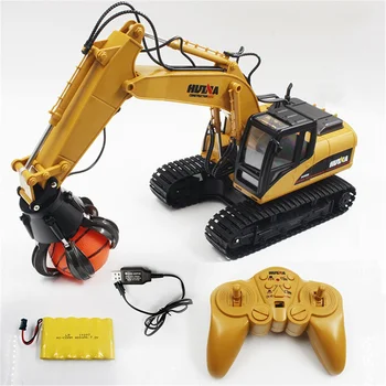 

HUINA TOYS 1571 1/14 16CH Alloy RC Ball Grabber Truck Engineering Construction Car Vehicle with Sound Light Rotate 680 RTR