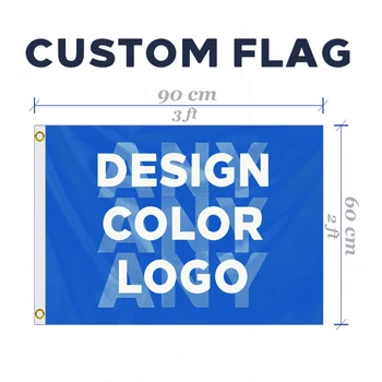 

Custom 2x3FT Flag Club Brand Company Logo Sports Outdoor Flag Banner 60X90cm Customize Flags brass grommets,free shipping