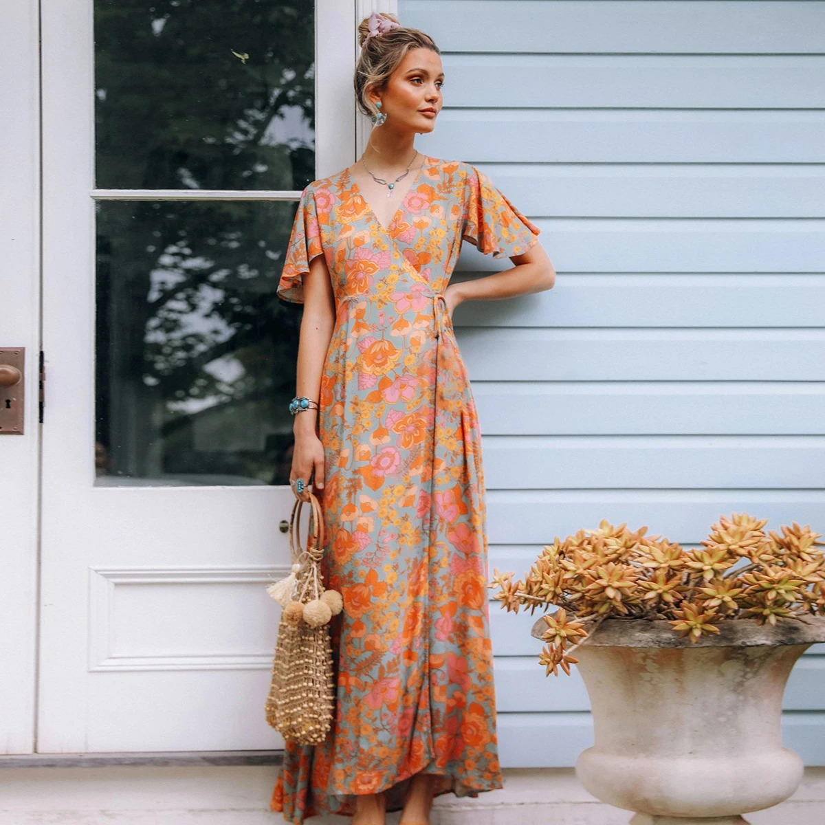 floral hippie dress
