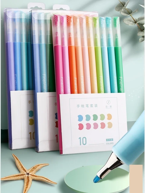 Morandi Colors Gel Ink Markers Pen Highlighter Journal Drawing School  Supplies