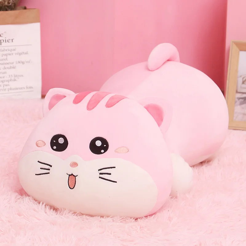 Плюшевая подушка Pusheen Cat, мягкие куклы для детей, плюшевые игрушки для девочек, кавайные куклы для кошек, подушка, детский подарок