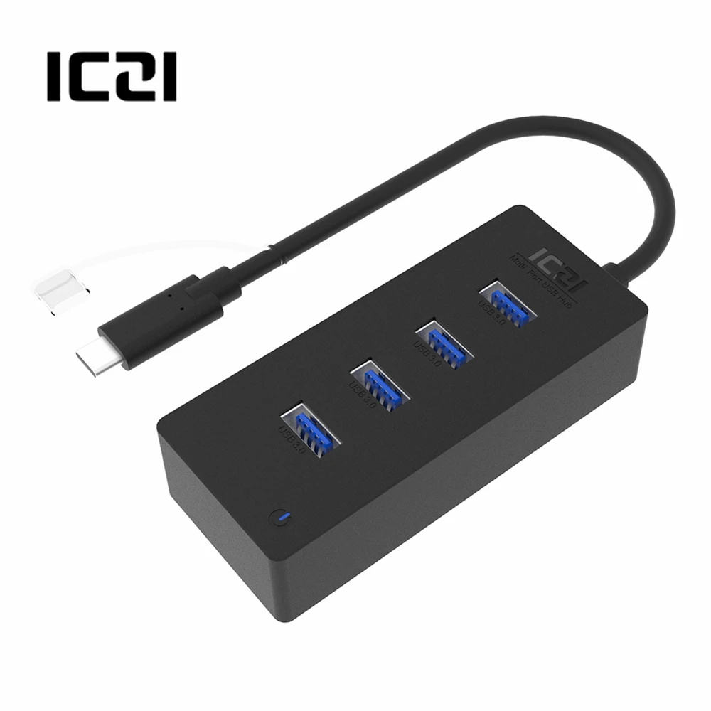 ICZI USB C концентратор type до 4 3 0 портов OTG зарядка передача данных синхронизации для