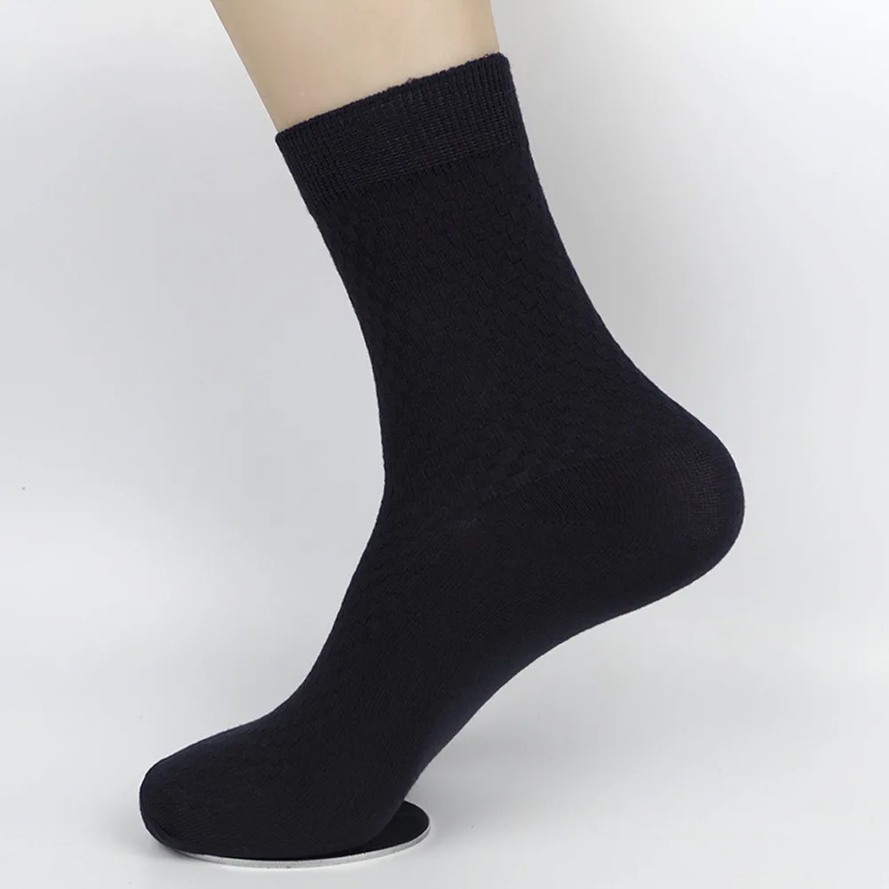 1 пары мужских носков, мужские носки из бамбукового волокна, брендовые Новые повседневные бизнес антибактериальные дезодоранты, дышащие мужские длинные носки