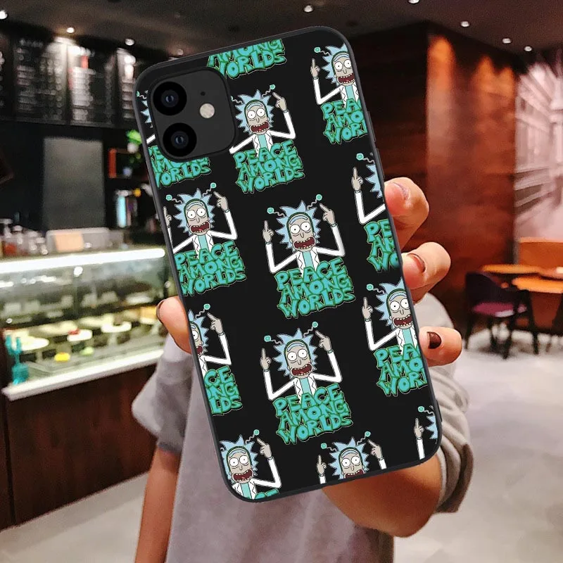 TPU Забавный чехол для телефона Rick And Morty из мягкого силикона и ТПУ с забавным мультипликационным комиксом Meme для iPhone 11 Pro Max 6 6S 7 8 Plus X XS MAX XR - Цвет: TPU
