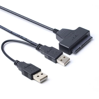 

Computer Hard Driver Connection Cables 2.5" 22P 2.0 USB to SATA Cable Serial ATA Adapter For HDD/SSD Laptop Hard Drive