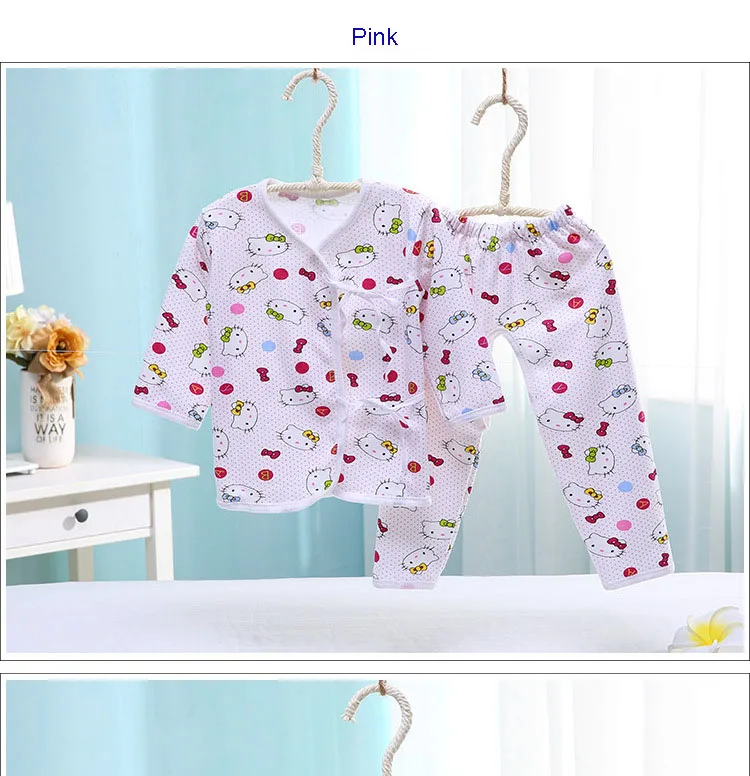 Детская одежда для девочек bebes комплект одежды для новорожденных, костюмы для новорожденных, хлопковый комплект из 2 шт./компл. детское нижнее белье Комплекты унисекс для малышей; костюм; комплект одежды