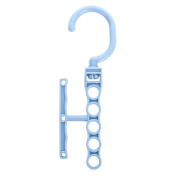 

10Pcs Coat Hangers for Clothes Creative Rotating Handle 5-Hole Hanger for Baby Kids Wardrobe Classification Organizer