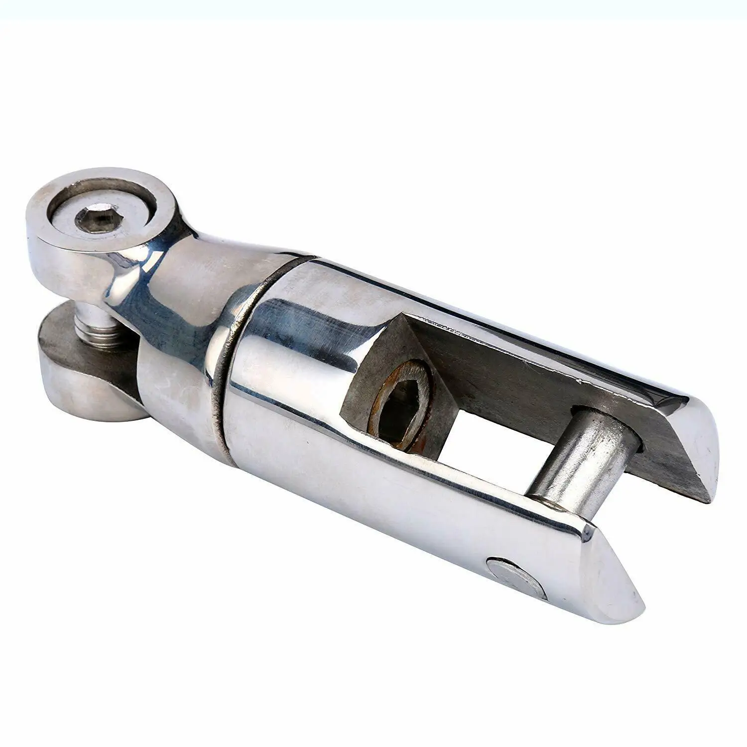 5/16" AISI 316 Stainless Steel Boat Marine Anchor Double Swivel Connector 1/4" 