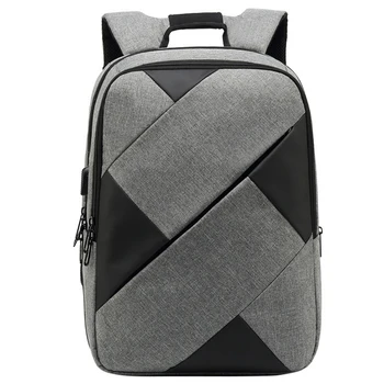 

New Contrast Color Backpack Men And Women Oxford Cloth Casual Computer Bag Outdoor Travel Backpack