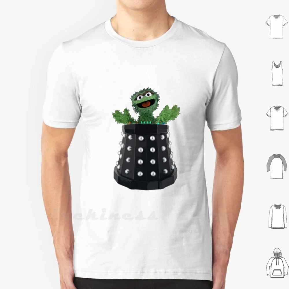 Maglietta Davroscar Stampa Personalizzata Who Davros Daleks Dalek Cybermen Tardis Tennant Depp Burattino Di Sesamo Scifi Cool Funny