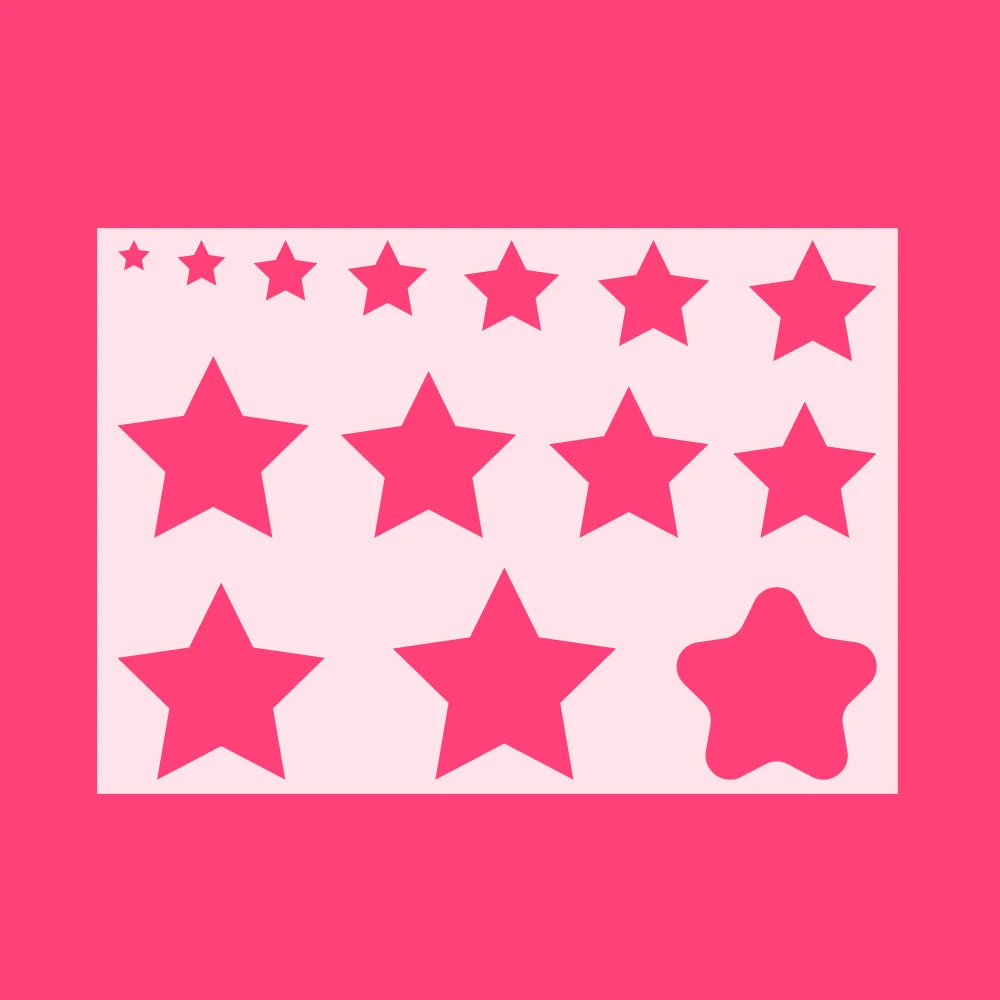 

Five star Layering Stencils for Diy scrapbook/photo album Decorative Embossing coloring,painting stencil,home decor