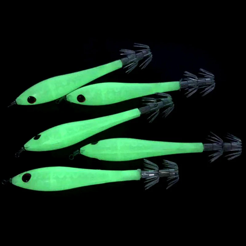 5 шт. жесткие пластиковые Светящиеся креветки рыболовные приманки крючок для наживки фосфоресцирующие приманки ночные приманки рыболовные снасти