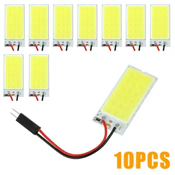 

5Pcs / 10Pcs White COB 18 Car Led Vehicle Panel Lamp Auto Interior Reading Lamp Bulb Light Dome Festoon light DC 12V