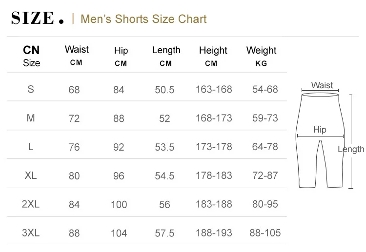 Men's-size-Shorts