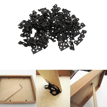 

100pcs DIY Framing Supplies Folding Swing Table Bracket Backboard Connection Hinge art photo Support Stand Leg Feet Fasteners